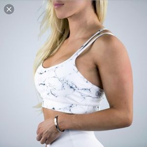 Buffbunny Jade Mesh Marble Sports Bra